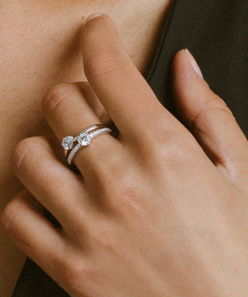 Silver Engagement Ring